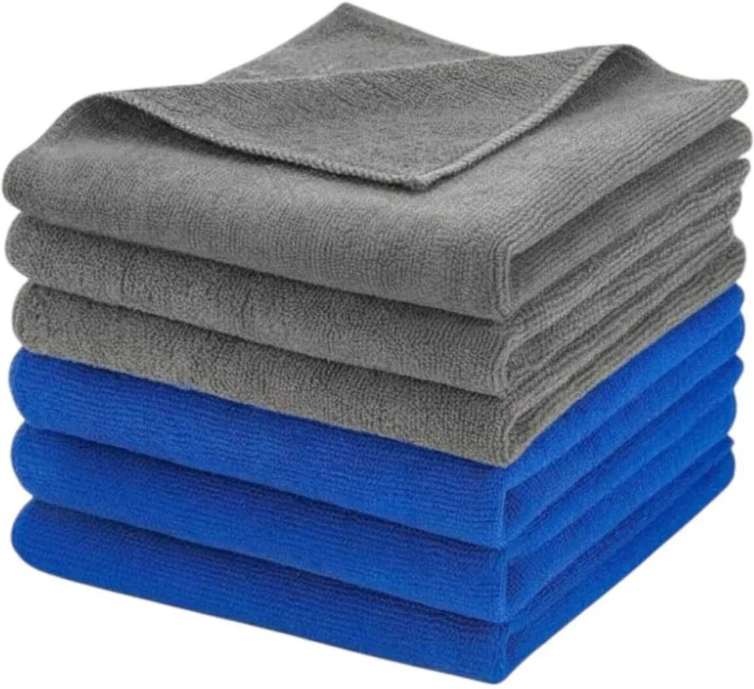 Rich Market Microfiber Vehicle Washing Cloth Pack of 6 250 GSM Ultra Soft Car Bike Cleaning Drying Cloth Lint Free Scratch Free Absorbent Detailing Towel Set for Car Care India image 1