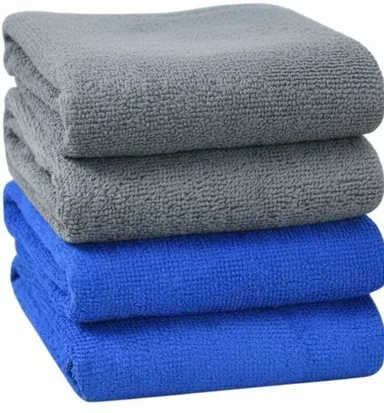 Rich Market 250 GSM Microfiber Cleaning Cloth 40x40 cm Ultra Soft Lint Free High Absorbent Reusable Wet Dry Dusting Kitchen Car Bike Glass Cleaning Cloth Pack of 4 Assorted Pack of 4 thumbnail 0