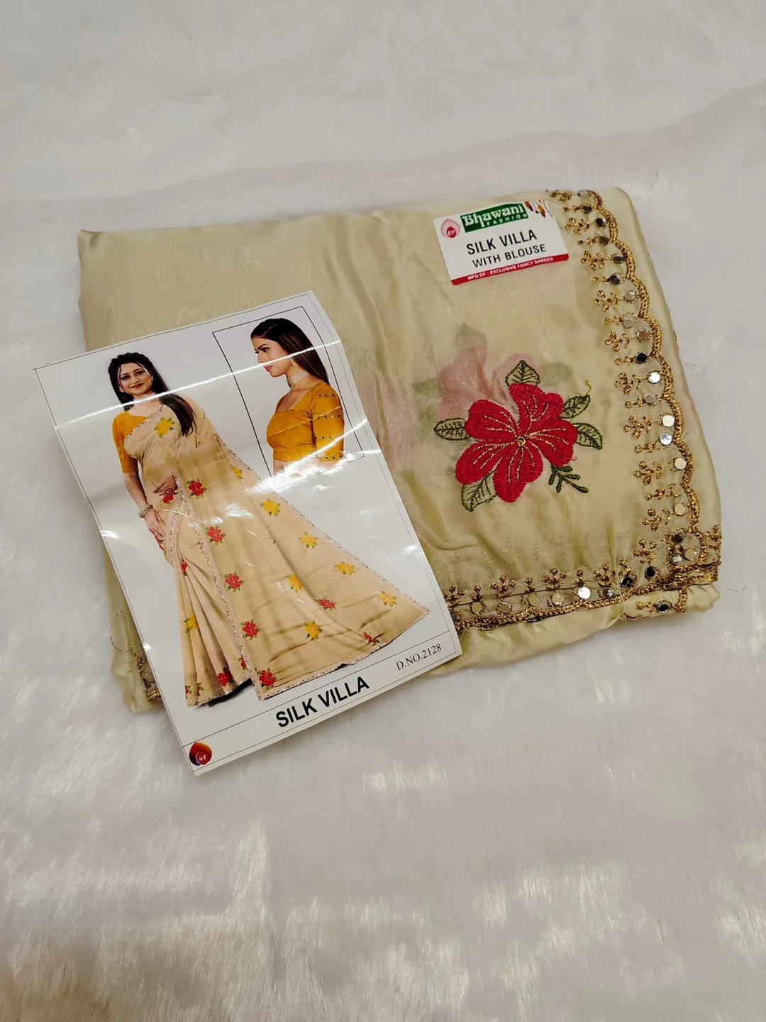 Bhawani A Silk Villa Light Yellow Silk Party Wear Saree with Elegant Mirror Work Border Design, Traditional Ethnic Festive Wedding Occasion Saree for Women image 2