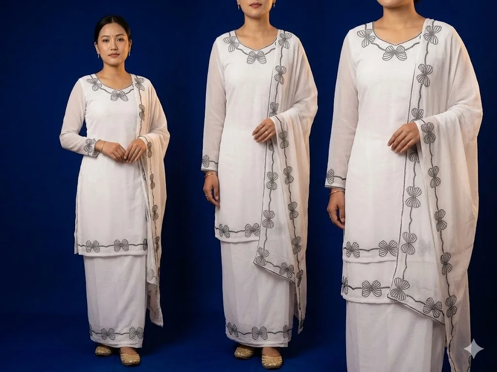 White Butterfly Party Wear Saree for Women Shimmer Fabric Summer Trending Designer Saree Elegant Combination Ethnic Wear Wedding Festive Lightweight Butterfly Print Saree India image 1