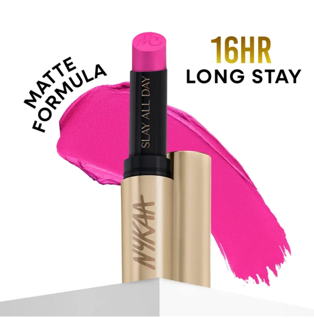 Nykaa Matte To Last No Transfer Long Lasting Lipstick 3.5g Kudi Shade Smudge Proof Waterproof Matte Finish Lip Colour Lightweight High Pigment Everyday Wear Lipstick India image 1