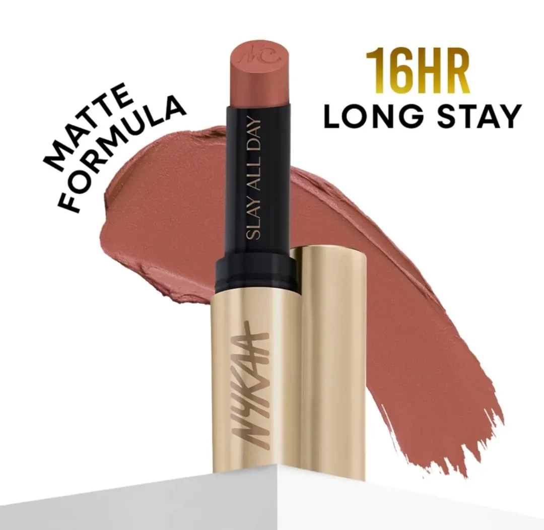 Nykaa Matte To Last No Transfer Long Lasting Lipstick 3.5g Irish Coffee Shade Smudge Proof Waterproof Matte Finish High Pigment Lightweight Daily Wear Lip Colour India image 1