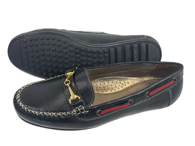 Womens Burgundy Leather Horsebit Loafers Gold Tone Hardware Comfort Insole Slip On Driving Moccasins Casual Office Formal Shoes India Premium Classic Footwear black 7 thumbnail 0