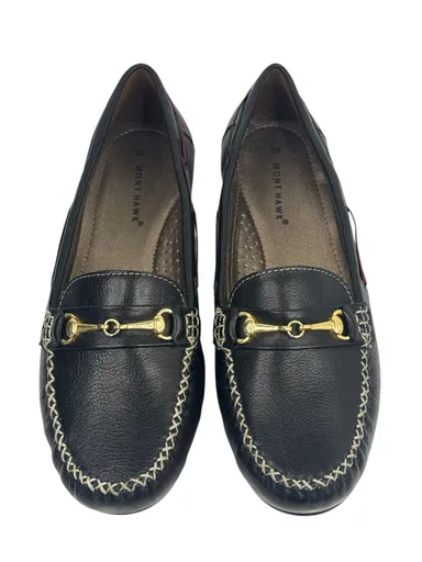 Womens Burgundy Leather Horsebit Loafers Gold Tone Hardware Comfort Insole Slip On Driving Moccasins Casual Office Formal Shoes India Premium Classic Footwear black 9 thumbnail 2