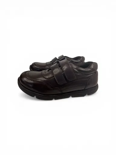Kids Genuine Leather Shoes for Boys & Girls Lightweight EVA Sole Comfort School Casual Slip-On Durable Breathable Daily Wear Footwear India dark brown 2 UK thumbnail 1