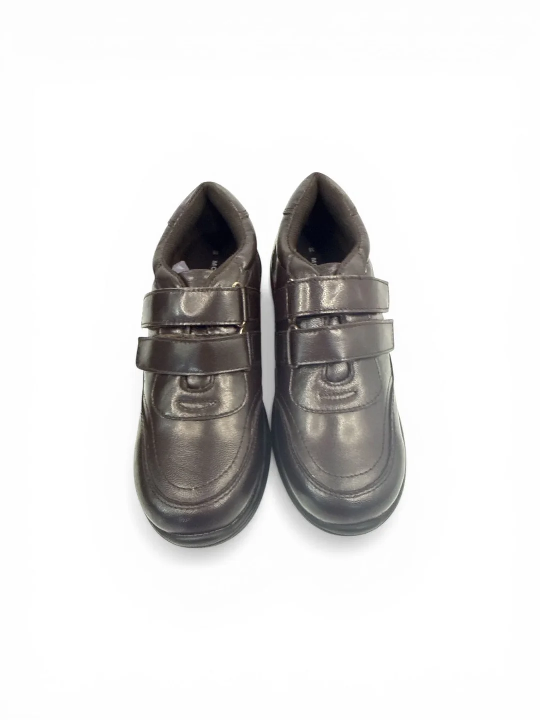 Kids Genuine Leather Shoes for Boys & Girls Lightweight EVA Sole Comfort School Casual Slip-On Durable Breathable Daily Wear Footwear India dark brown 2 UK image 1