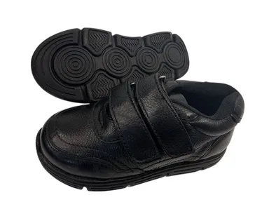 Kids Genuine Leather Shoes for Boys & Girls Lightweight EVA Sole Comfort School Casual Slip-On Durable Breathable Daily Wear Footwear India black. 2 UK thumbnail 2