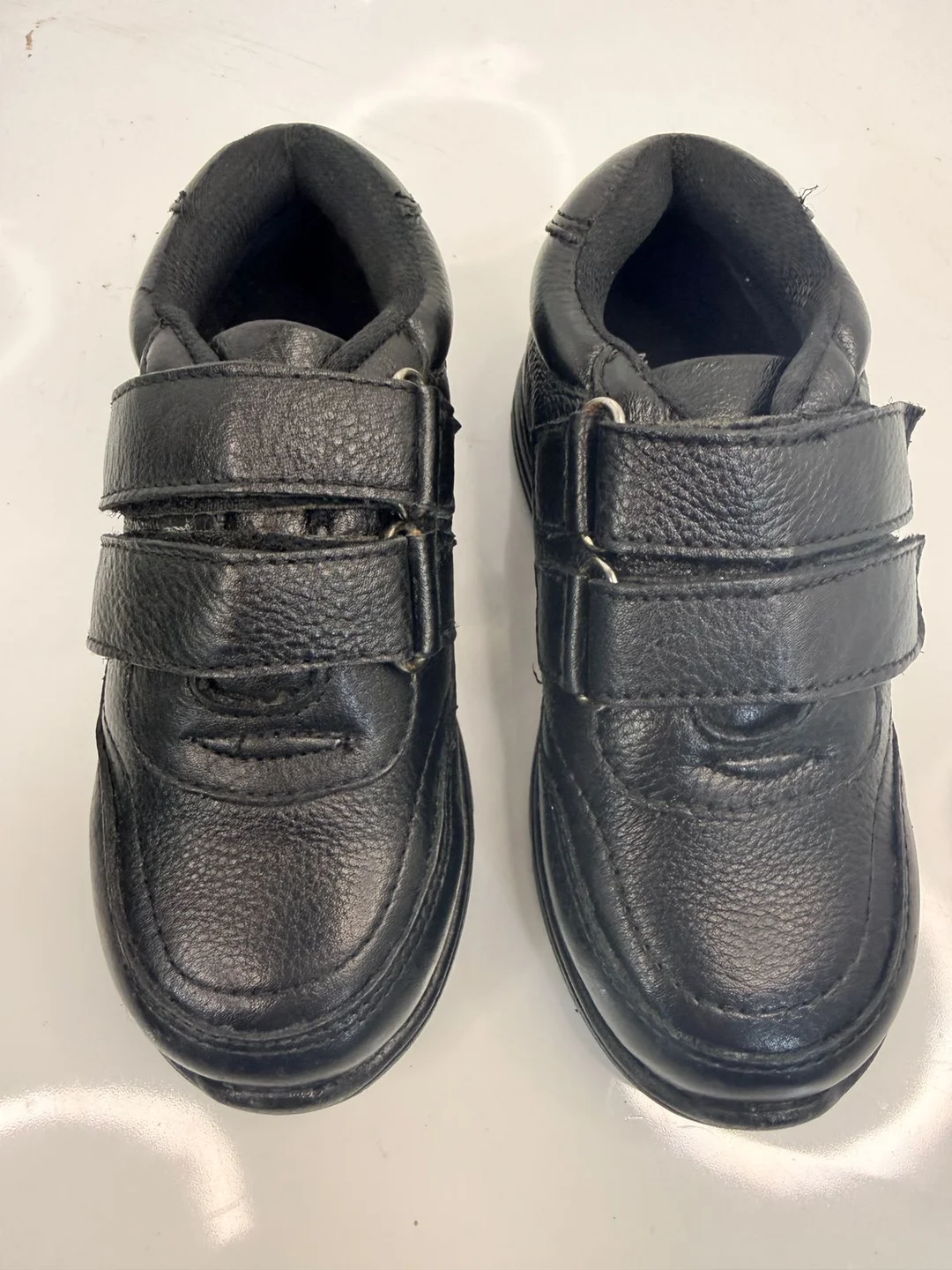 Kids Genuine Leather Shoes for Boys & Girls Lightweight EVA Sole Comfort School Casual Slip-On Durable Breathable Daily Wear Footwear India black. 2 UK image 1