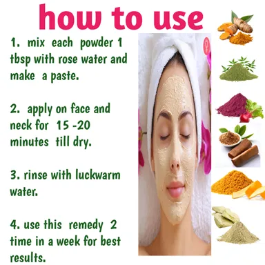 50g Herbal Face Pack Combo for Glowing Skin with Multani Mitti Sandalwood Neem Turmeric Natural Skin Brightening Anti Acne Tan Removal Powder for Men Women India thumbnail 1