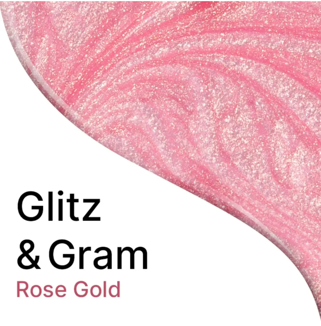 Nykaa Glitter Nail Enamel Glitz & Gram Pink Sparkling Long Lasting Quick Dry Chip Resistant Glossy Shine Party Wear Nail Polish for Women India Salon Finish Nail Colour image 4