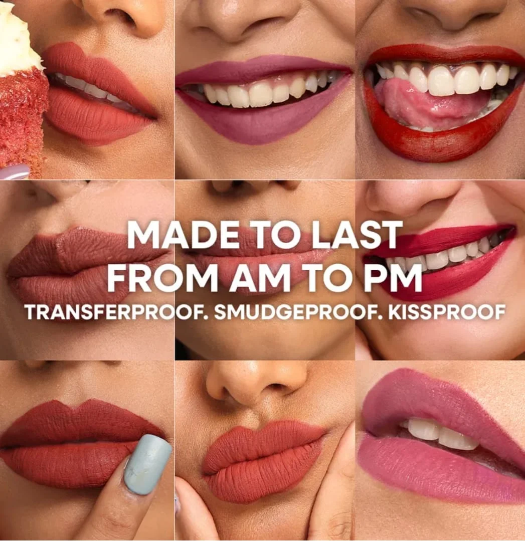 Matte Liquid Lipstick in Shade 'Jhumki' - Long-Lasting, Highly Pigmented, Transfer-Proof Formula for All Skin Tones - Smooth, Lightweight Comfort Wear for Everyday Glamour image 3