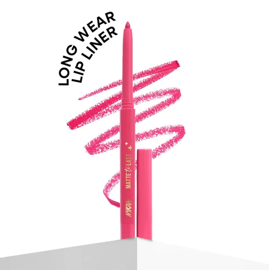 Nykaa Cosmetics Matte To Last Lip Liner Bombae Bold Deep Mauve Berry Long Lasting Waterproof Smudge Proof High Pigment Lip Pencil Smooth Glide Matte Finish Lip Definition for Indian Skin Tone Party Wear Makeup image 1