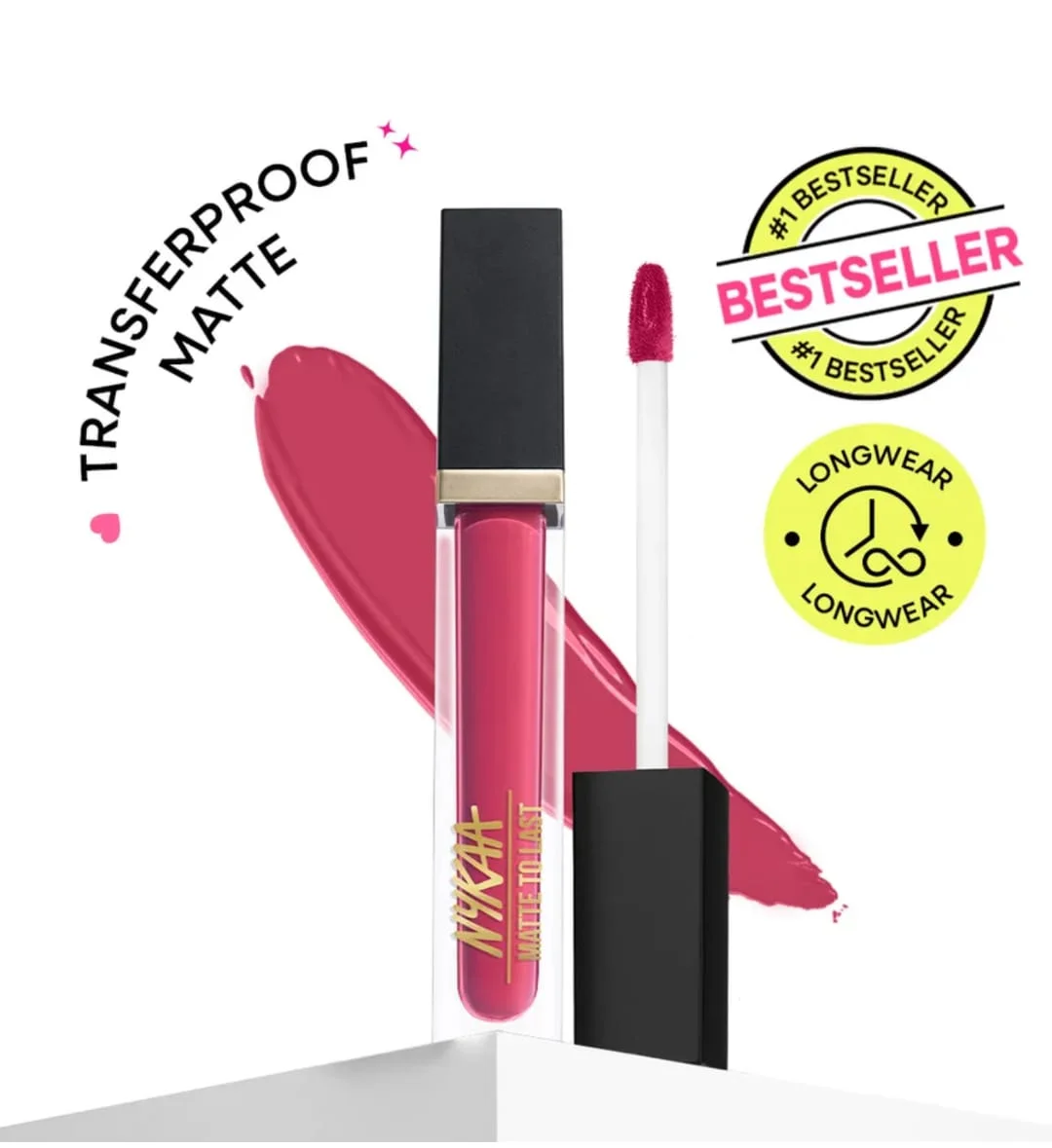 Nykaa Matte To Last Transferproof Liquid Lipstick Dilli 07 Deep Brick Red Long Lasting Waterproof Smudge Proof High Pigment Velvet Matte Finish Lightweight Liquid Lip Colour for Indian Skin Tone Party Office Wear Makeup India image 1