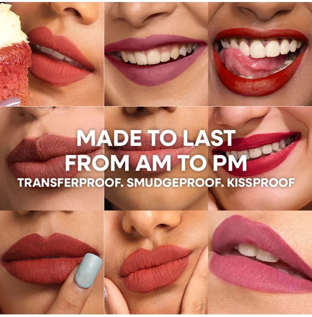 Nykaa Matte To Last Transferproof Liquid Lipstick Maharani 02 Deep Berry Plum Long Lasting Waterproof Smudge Proof High Pigment Velvet Matte Finish Lightweight Liquid Lip Colour for Indian Skin Tone Party Bridal Office Makeup India image 5