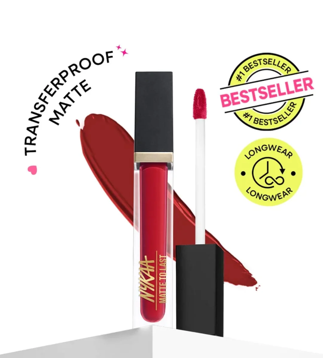 Nykaa Matte To Last Transferproof Liquid Lipstick Maharani 02 Deep Berry Plum Long Lasting Waterproof Smudge Proof High Pigment Velvet Matte Finish Lightweight Liquid Lip Colour for Indian Skin Tone Party Bridal Office Makeup India image 1