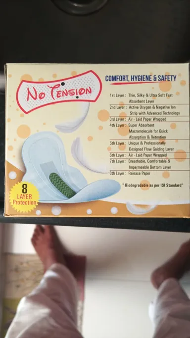 Ultra Absorbent Sanitary Pads Combo Pack 20 Pieces 7 XL + 3 XXL + 10 Panty Liners Soft Cottony Top Layer Rash Free High Absorbency Leak Protection Period Pads for Women Comfort Hygiene Daily Use  thumbnail 1
