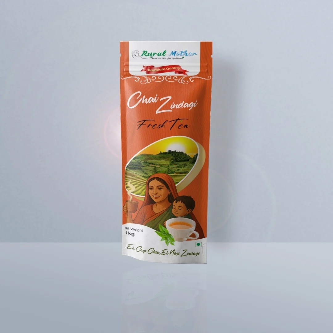 Rural Mother Chai Zindagi Premium Indian Tea Blend Strong Desi Chai Patti for Daily Use Rich Aroma Kadak Taste Natural Loose Leaf Tea for Home Office 250g 500g Pack image 1