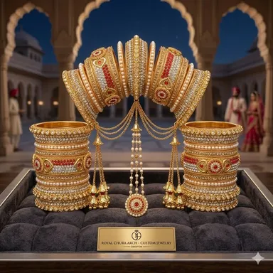 Bridal Punjabi Chuda Set Red Kundan Bridal Chooda Bangles Set Traditional Wedding Diva Chura Set with Gold Kundan Work for Indian Brides Ethnic Bridal Jewelry for Wedding Mehndi and Festive Wear India Bridal Chuda 2.6 thumbnail 2