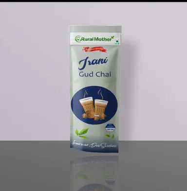 Rural Mother Irani Gud Chai Natural Jaggery Tea Blend Premium Desi Chai Powder with Gud No Sugar Herbal Strong Flavour Irani Style Tea for Immunity Digestion Energy Boost India thumbnail 0