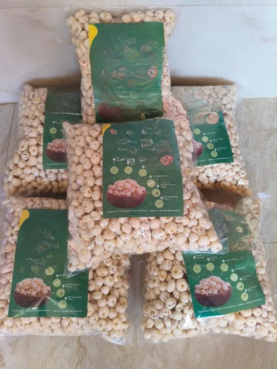 Premium Roasted Fox Nuts 500g Organic Phool Makhana Lotus Seeds Healthy High Protein Low Fat Gluten Free Crunchy Diet Snack for Weight Loss & Fasting India image 2