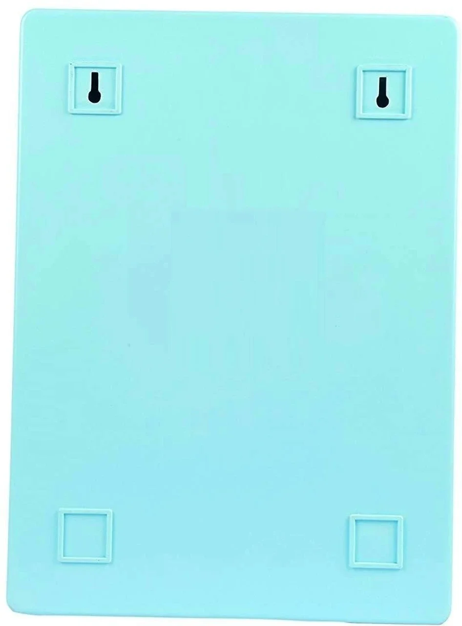 Epraiser Small Bathroom Mirror Cabinet Wall Mounted Storage Shelf 14x4x10 Inch Blue Plastic 4 Shelves Bathroom Organizer Cabinet for Toiletries Space Saving Durable Utility Rack India image 3