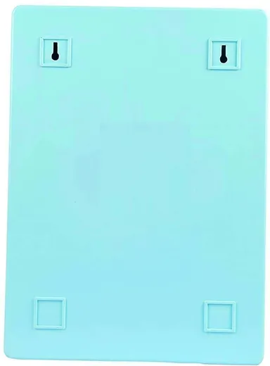 Epraiser Small Bathroom Mirror Cabinet Wall Mounted Storage Shelf 14x4x10 Inch Blue Plastic 4 Shelves Bathroom Organizer Cabinet for Toiletries Space Saving Durable Utility Rack India thumbnail 2