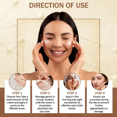 Elegantra Professional De-pigmentation & Acne Spot Correcting Cream (100gram pack of 1) – Multi-Action Melanin Control Formula | With Kojic Aciid, Salicylic Aciid & Mulberry Extract | Intensive Night Repair for Melasma, Dark Spots & Blemishe thumbnail 4