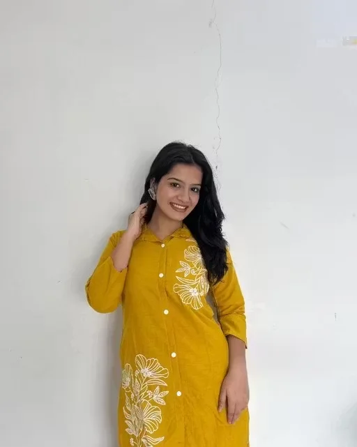Women Rayon Kurta Palazzo Co-ord Set Stylish Ethnic Cord Set for Ladies Printed Casual Festive Wear Comfortable Summer Kurti Palazzo Set India Yellow S image 3
