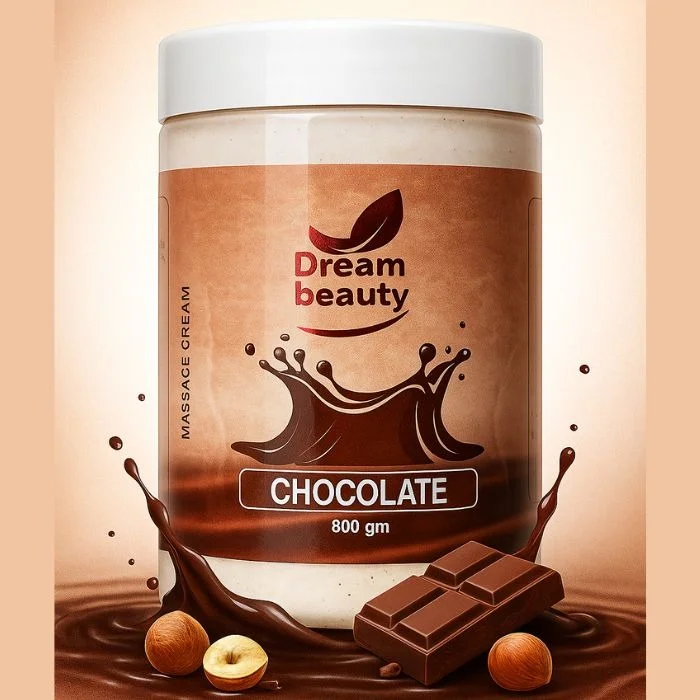 Dream Beauty Chocolate Massage Cream 800g Professional Skin Nourishing Cocoa Body Massage Cream for Glowing Soft Skin Deep Moisturising Spa Cream for Face and Body India image 1