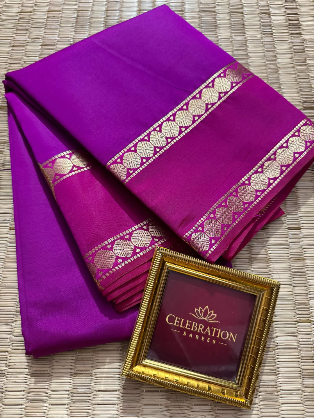Silk Saree with Traditional Gold Zari Border Festive Wedding Party Wear Ethnic Saree for Women Banarasi Style Celebration Saree India Pink Free Size image 1