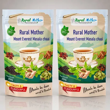 Rural Mother Victoria Falls Elaichi Chai Premium Cardamom Flavoured Indian Spiced Tea Leaf Blend Aromatic Masala Chai for Home Cafe Style Refreshment Beverage thumbnail 0