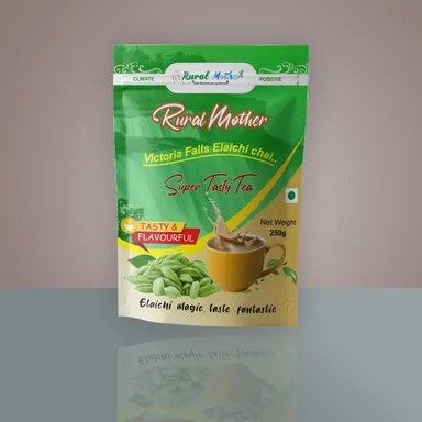 Rural Mother Victoria Falls Elaichi Chai Cardamom Flavoured Premium Indian Tea Loose Leaf Strong Kadak Aromatic Masala Style Hot Beverage Daily Refreshment thumbnail 0