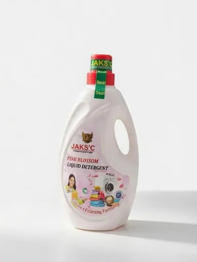 JAKS'C Pink Blossom Liquid Detergent 1 Litre – Advanced Foaming Laundry Liquid, Powerful Stain Removal, Fresh Floral Fragrance for Front Load, Top Load & Hand Wash Clothes Care thumbnail 2