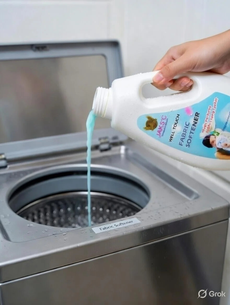 JAKS'C Well Touch Fabric Softener 1 Litre | Long Lasting Perfume Clothes Conditioner, Soft | Fresh Fabric Care, Reduces Static Cling, Enhances Fabric Smoothness & Laundry Freshness image 2