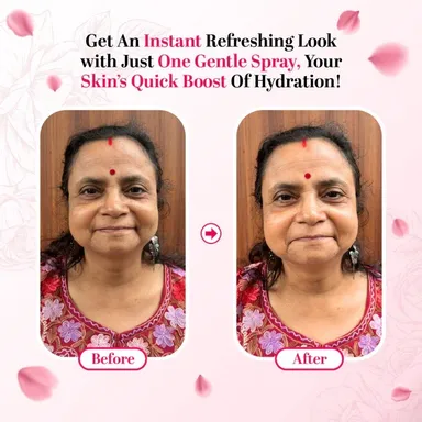 Pure Kannauj Rose Water 25 ML Natural Steam Distilled Gulab Jal for Face Skin Toner Hydrating Refreshing Facial Mist Cooling Glow Enhancing Makeup Setting Water Ayurvedic Skincare for All Skin Types India thumbnail 5