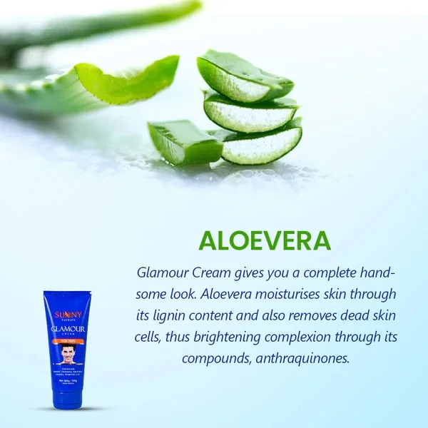 Glamour Cream for Men 100gms Skin Brightening Moisturising Face Cream for Men with Oil Control Hydration Daily Use Anti Dullness Fairness Enhancing Cream for Men for All Skin Types India Grooming Skincare image 4