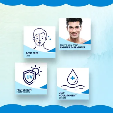 Glamour Cream for Men 100gms Skin Brightening Moisturising Face Cream for Men with Oil Control Hydration Daily Use Anti Dullness Fairness Enhancing Cream for Men for All Skin Types India Grooming Skincare thumbnail 4