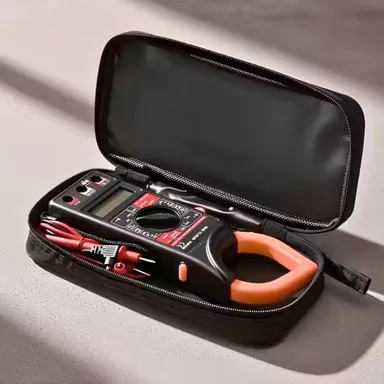 WHDZ DT266 Digital Clamp Multimeter 1000A AC DC Current Voltage Tester with 2000 Counts Display Resistance Continuity Buzzer Clamp Meter for Electricians with Carry Case thumbnail 1