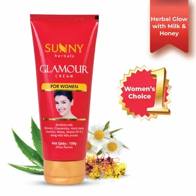 Glamour Cream for Women 100g Skin Brightening Moisturising Face Cream for Women Hydrating Daily Use Anti Dullness Glow Enhancing Lightweight Non Greasy Face Cream for All Skin Types Women Skincare India thumbnail 1