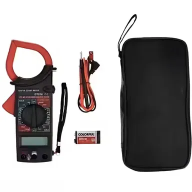 UNITY DT266 Digital Clamp Multimeter 1000A AC DC Current Voltage Tester with Resistance Continuity Buzzer 2000 Counts Display Electrician Clamp Meter Tool with Carry Case thumbnail 1