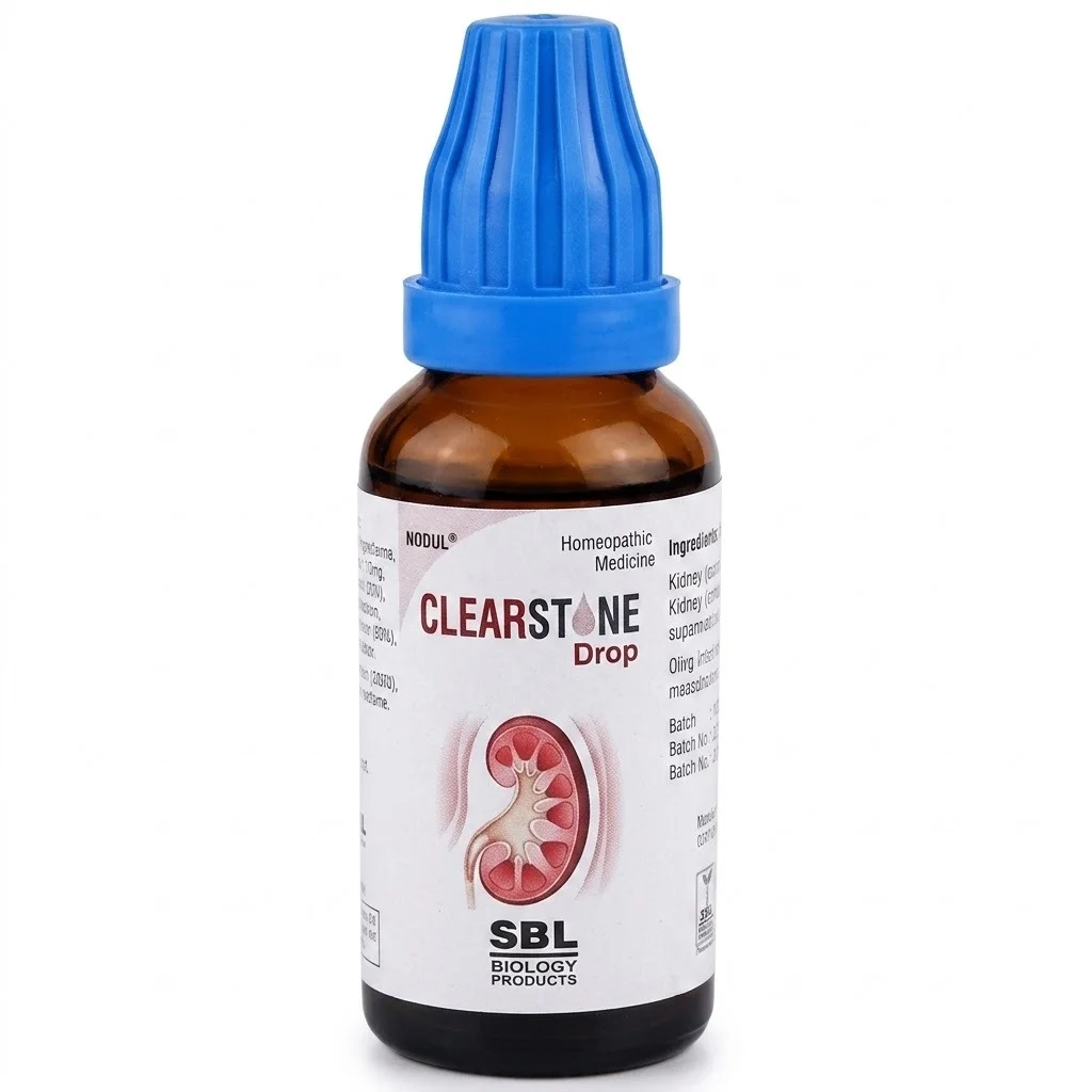 SBL Clearstone Drops 30ml Homeopathic Kidney Stone Support Formula for Urinary Tract Health Pain Relief Support Natural Stone Dissolution Aid Urine Flow Improvement Drops for Men Women India image 2