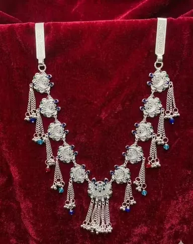 Heritage Style Kamarbandh for Women Regal Waist Jewel Royal Waist Charm Traditional Ethnic Bridal Silver Waist Belt Jewellery for Saree Lehenga Festive Wedding Designer Kandora India thumbnail 1