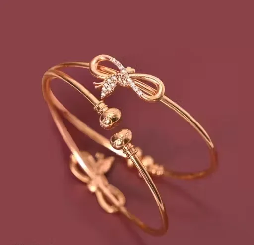 Princess Beautiful Gold Plated Adjustable Bracelet & Bangles Set for Women and Girls Traditional Fancy Designer Alloy Brass Chunky Shimmering Fashion Jewellery for Daily Wear Party Wedding Ethnic Styling India image 1