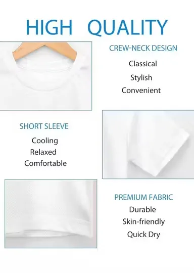SST Fashion Premium White Zigzag Design Printed Polyester T-Shirt for Men & Women Casual Streetwear Lightweight Breathable Stylish Daily Wear Tee White  XXL thumbnail 2
