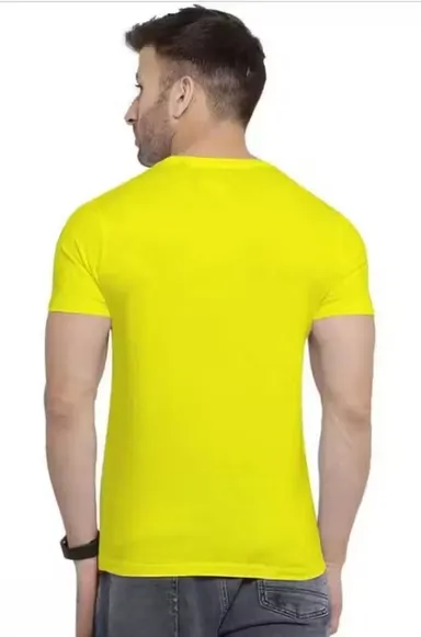SST Fashion Premium Yellow Wolf Graphic Printed Polyester T-Shirt for Men & Boys | Stylish Streetwear Animal Wild Wolf Designer Casual Half Sleeve Round Neck Tee Yellow L thumbnail 1