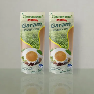 Rural Mother Garam Kadak Chai Strong Desi Tea Blend Premium Indian Kadak Chaai Dust Tea Rich Taste High Caffeine Daily Milk Tea Cutting Chai thumbnail 0