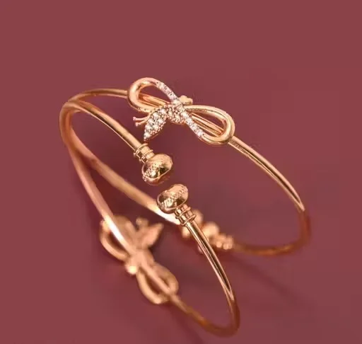 Princess Beautiful Gold Plated Kadli Style Adjustable Bracelet & Bangles Set for Women and Girls Traditional Designer Alloy Brass Chunky Shimmering Fashion Jewellery for Daily Wear Wedding Party Ethnic Look India Bracelet 2.5 image 1