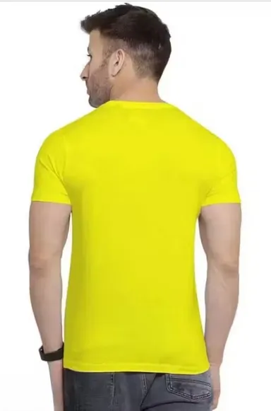 SST Fashion Yellow Red Line Abstract Stripe Designer Printed Polyester Premium Casual T-Shirt for Men & Boys Stylish Streetwear Daily Wear Soft Breathable Summer Outfit Yellow, Red S thumbnail 1