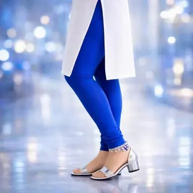 4-Way Stretch Seamless Athletic Leggings for Women High Waist Gym Yoga Pants Tummy Control Breathable Sweat-Wicking Fitness Leggings Anti-Slip Running Workout Tights Blue XL thumbnail 1