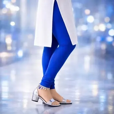 4-Way Stretch Seamless Athletic Leggings for Women High Waist Gym Yoga Pants Tummy Control Breathable Sweat-Wicking Fitness Leggings Anti-Slip Running Workout Tights Blue XL thumbnail 2